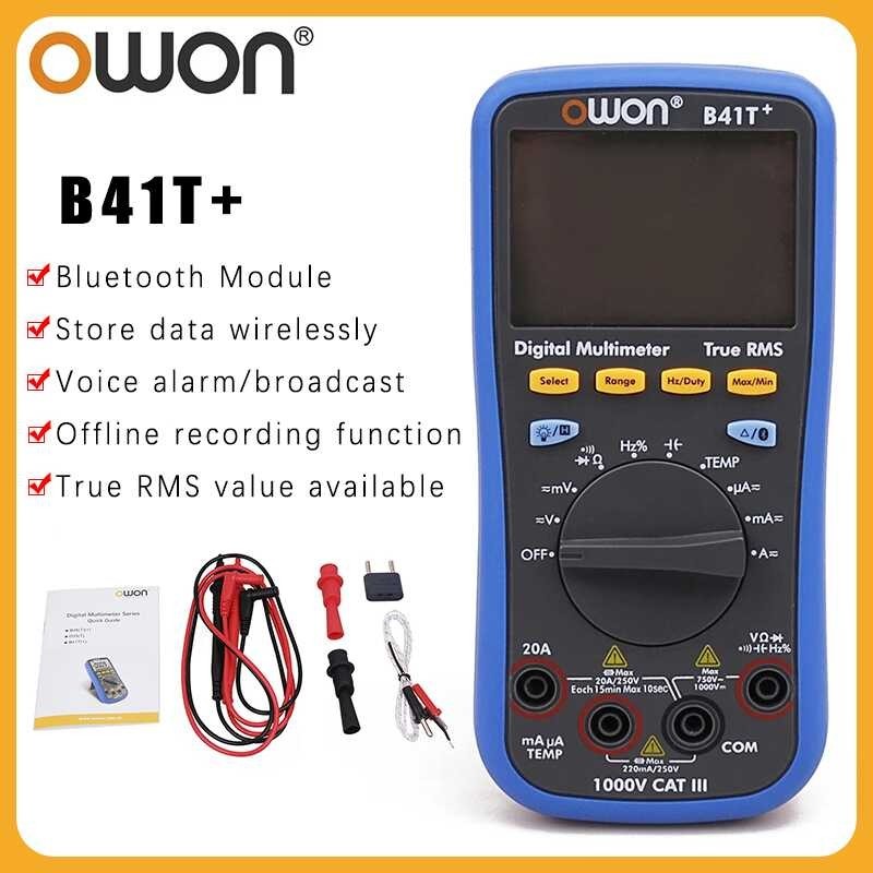 OWON B41T+ 4 1/2 Digital Multimeter, Bluetooth Digital Multimeter ...