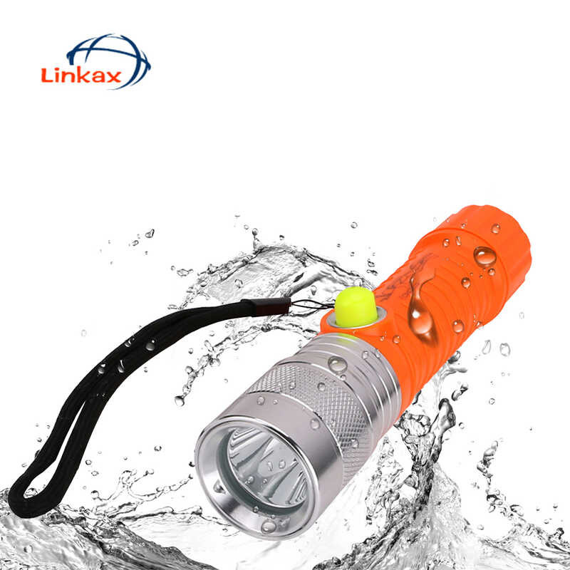 Flashlight 18650 / AAA Battery Powered Waterproof 3 Modes Lighting LED ...