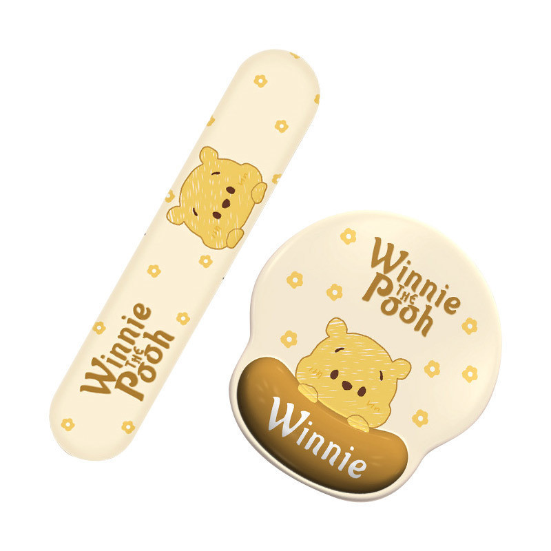 Winnie The Pooh Mouse Wrist Pad + Keyboard Support Set Winnie Mouse Pad + Keyboard Pad Set