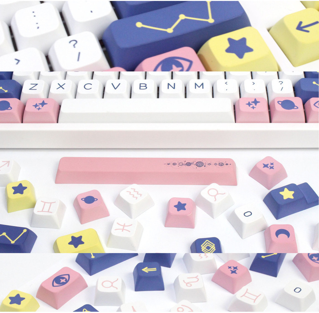【Constellation Theme】Keycaps 134 Keys XDA Profile Cute Constellation ...