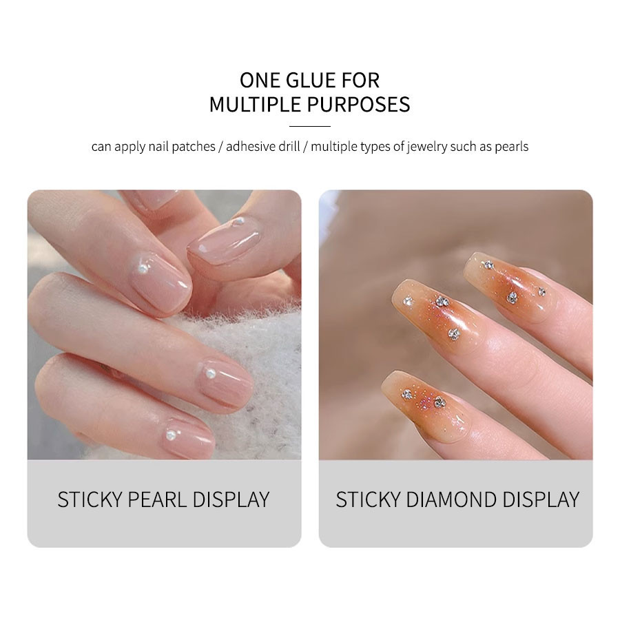 20g Transparent Soft Nail Tips Gel Gel Polish for False Nails UV Glue ...