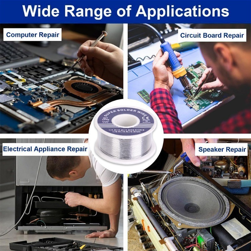 Welding Flux Iron Wire - Multipurpose Fine Solder Wire - Low ...