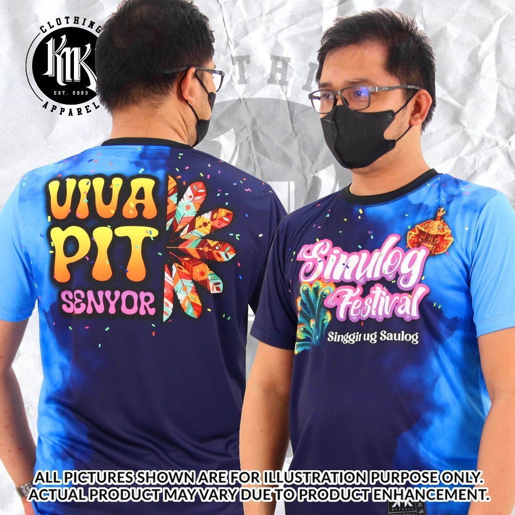 Cebu Sinulog Festival Shirt Souvenir Unisex Print Top Summer Breathable ...