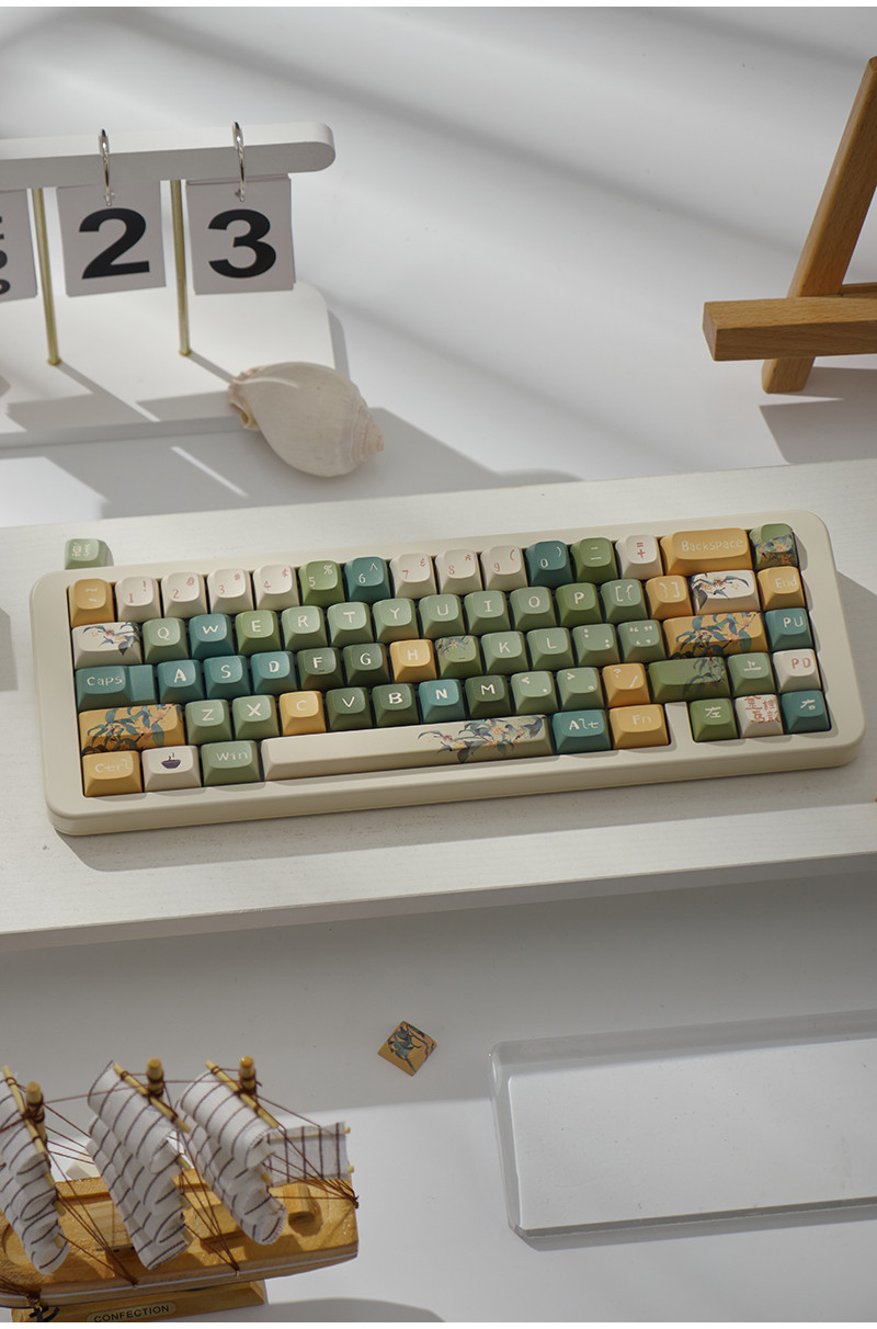 156 Keys Original PBT Keycaps URE profile Chinese style Osmanthus ...