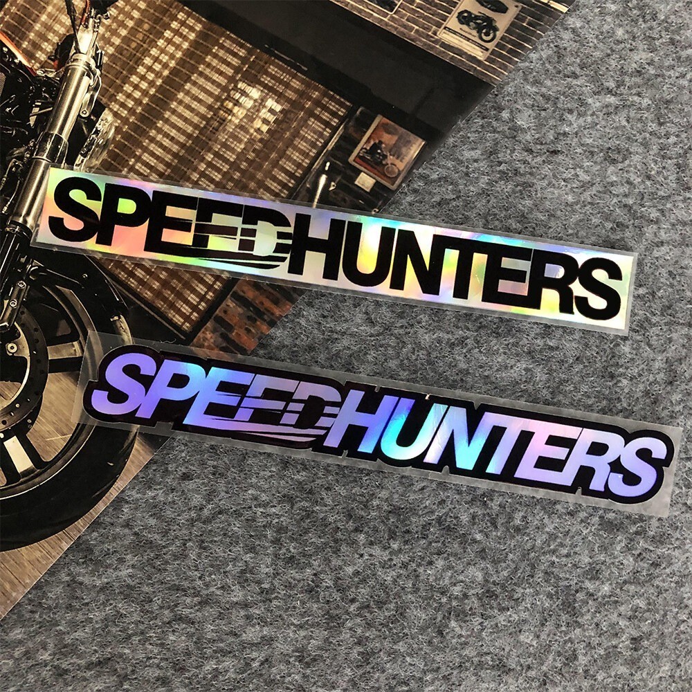 1 Pcs SPEEDHUNTERS/スピードハンターズ Reflective Stickers Motorcycle Side