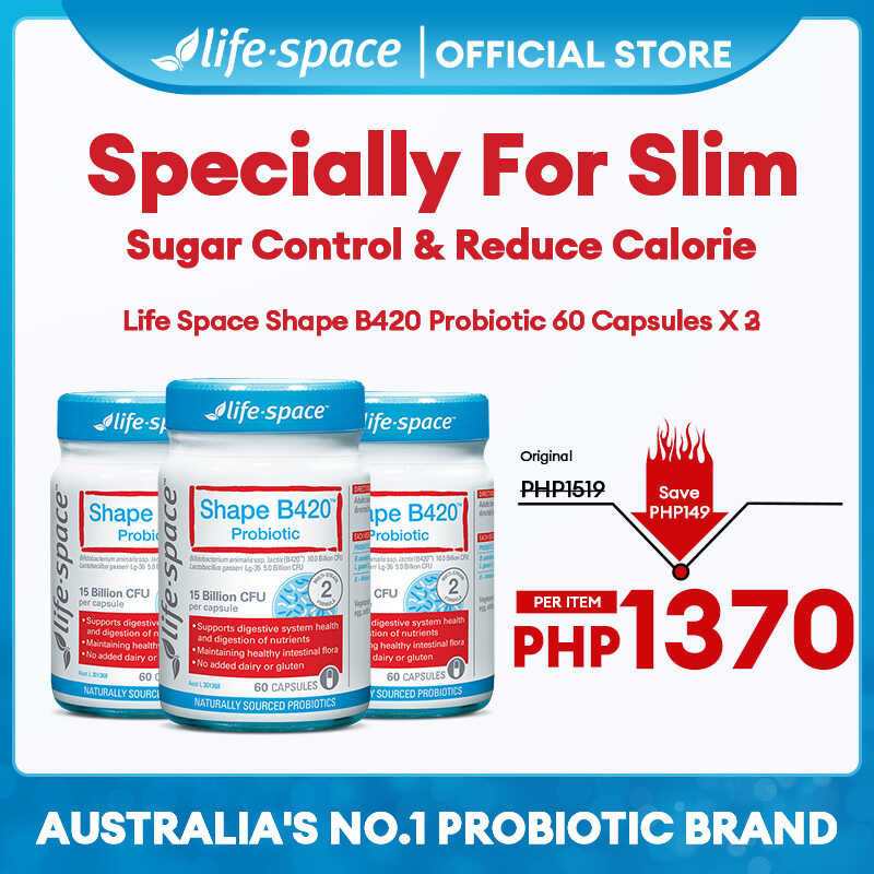 K2 Bundle of 1/2/3 [Weight Management]Life Space Shape B420 Probiotic ...