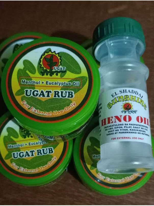 UGAT RUB menthol + eucalyptus (authentic) 5pcs + El shaddai oil ...