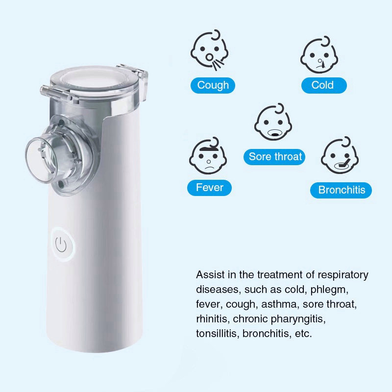 Portable Rechargeable Nebulizer Inhaler Ultrasonic Spray Nebulizer ...
