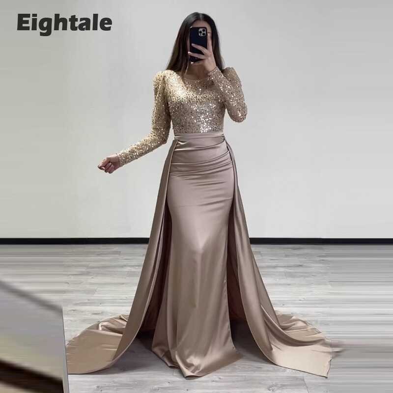 Isang walong makintab na damit sa gabi na may malakas na Skirt Long ...