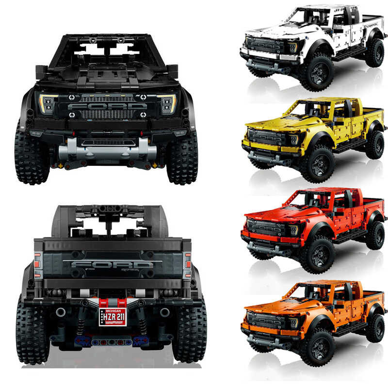 1379PCS Technical Ford F150 Raptor Truck Car Building Blocks 42126 Pick ...