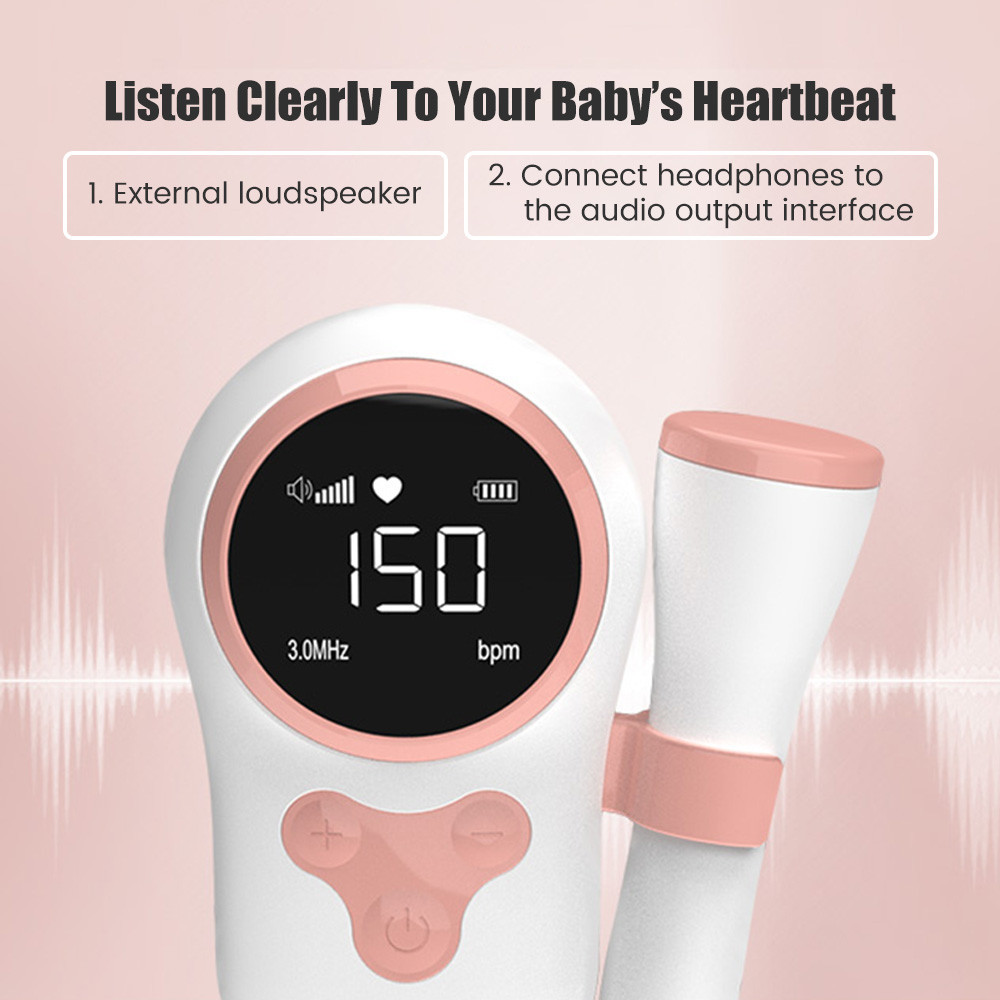 Suolaer Household Doppler Fetal Heart Rate Monitor for Baby Pregnancy ...