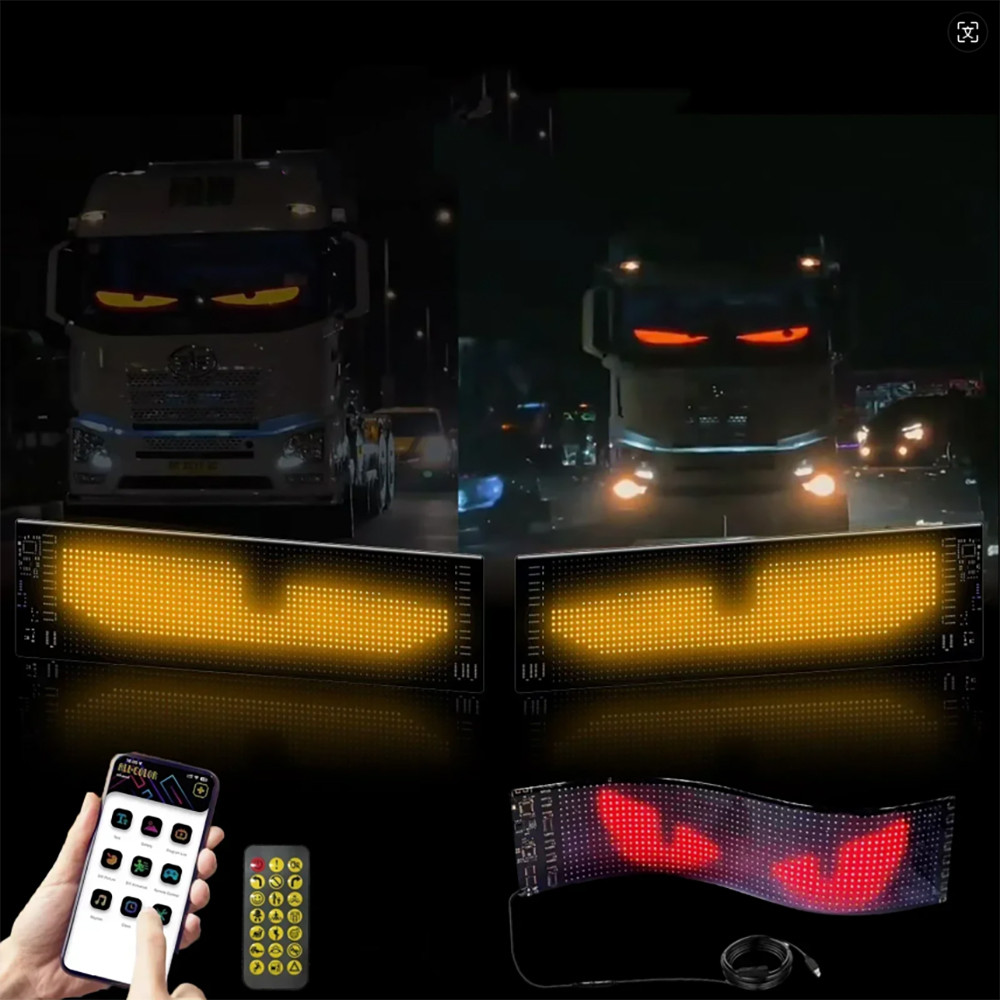 Eye of Lightning Car LED APP LED Matrix Pixel Panel Night Light ...
