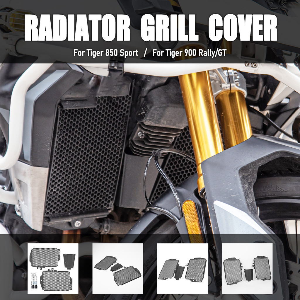 LJBKOALL Motorcycle Radiator Guard Grille Grill Cover Protector For ...