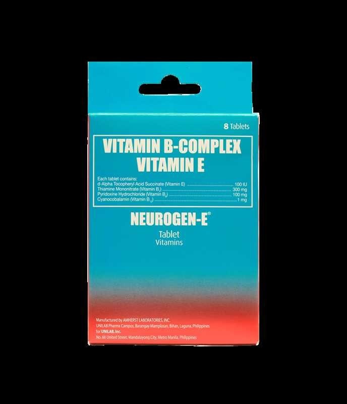 Winter NEUROGEN Vitamin B Complex + Vitamin E 8 Tablets Shopee