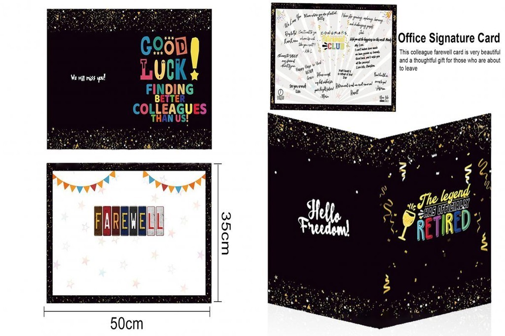 [stylishlife] Foldable Farewell Card Going Away Party Decorations ...