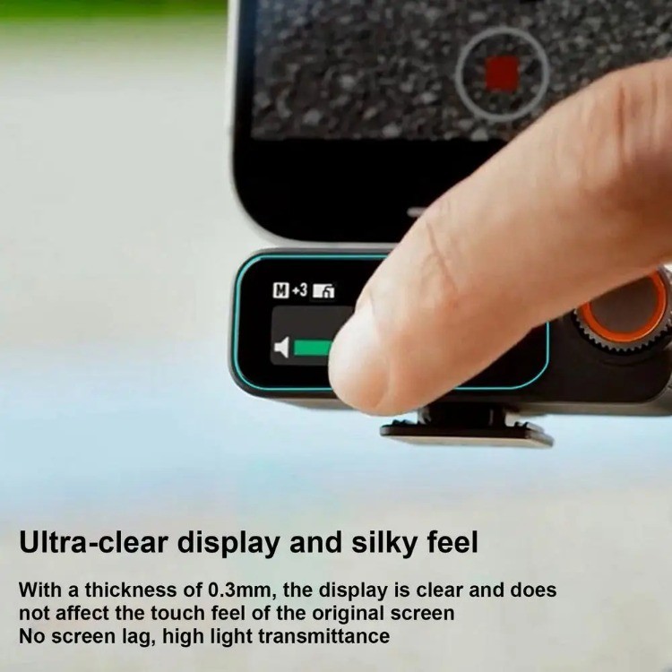 For DJI Mic 2 Pocket-Sized Pro Audio Receiver Protective Tempered ...