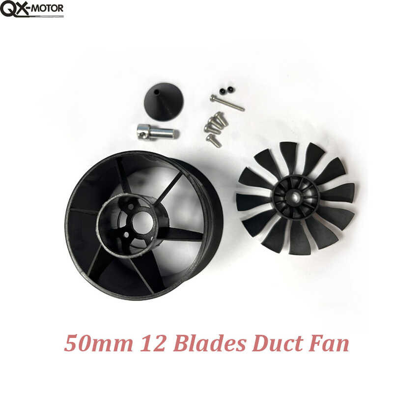 Qx Motor 50mm Edf 12 Blades Ducted Fan Cw Ccw Without Motor For Rc