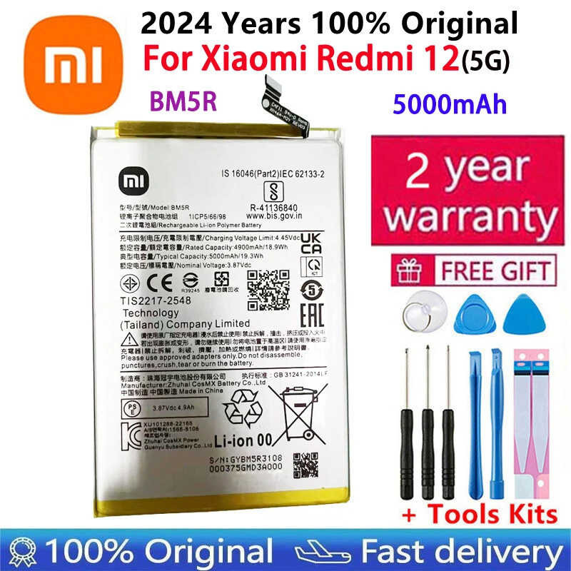 2024 Years 100% Original High Quality Bm5r 5000mah Battery For Xiaomi 