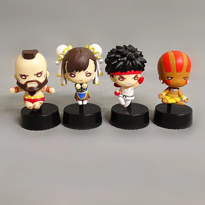 Guile Vega Chun-Li Ac Figure Ryu Dhalsim Q Version Mini Doll Game ...