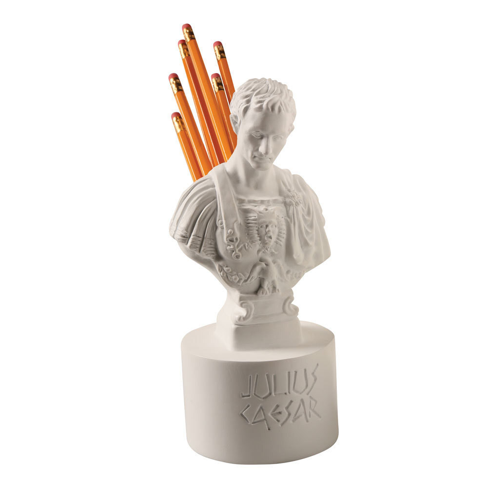 99 Statue Julius Caesar Office Accessory Resin Desk Organizer Penholder ...