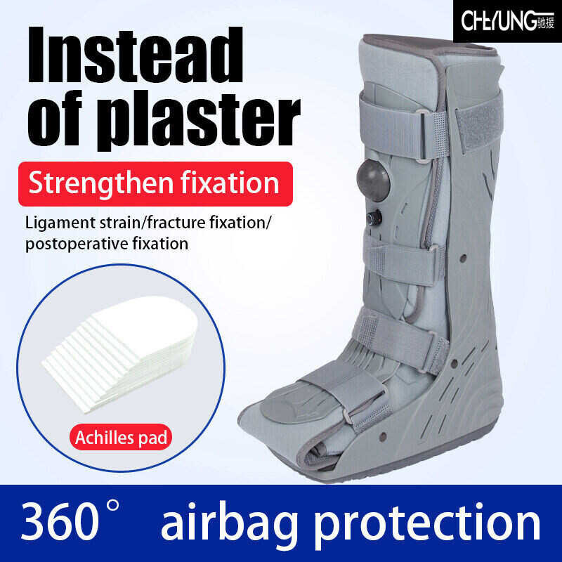 Aircast Foam Pneumatic Walking Boot Ankle Strap Support Foot Orthosis