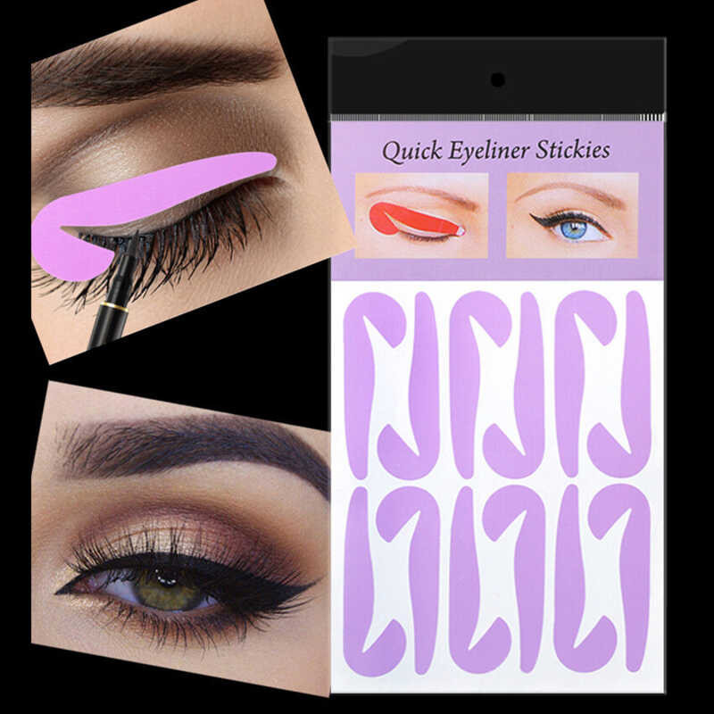 Eyebrow Card Template Eyebrow Stickers Quick Lazy Eyeshadow Stencils