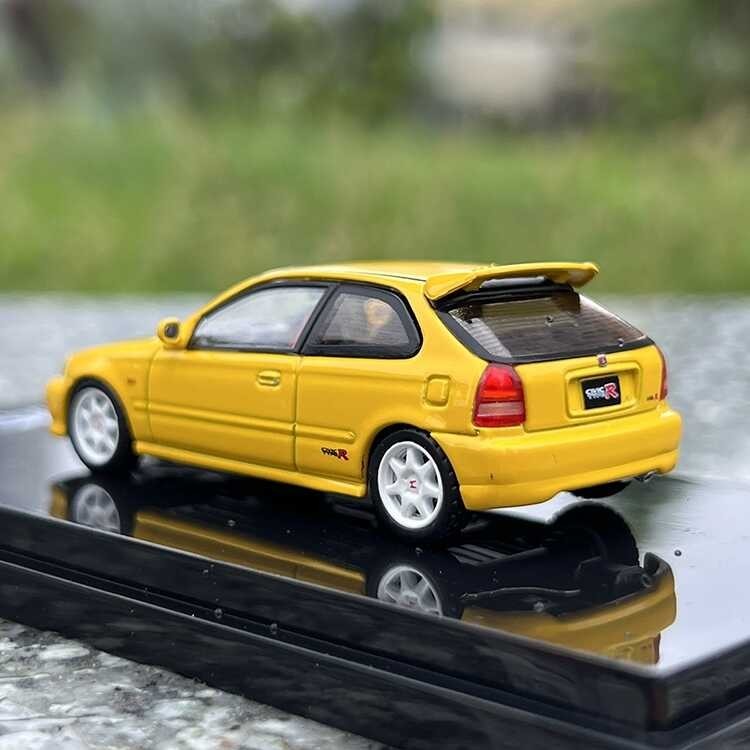 キ Diecast 1/64 Scale Honda Civic Type R Ek9 Coupe Alloy Car Model Scene ...