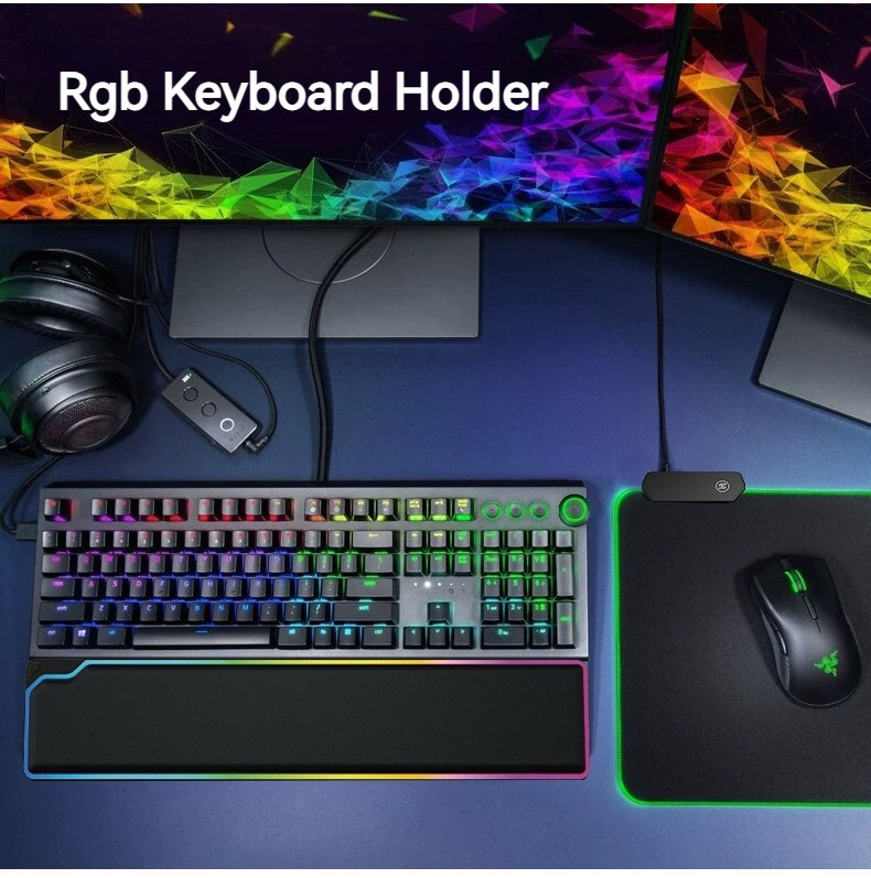 RGB Keyboard Wrist Rest New Luminous Wristband Mechanical Keyboard ...