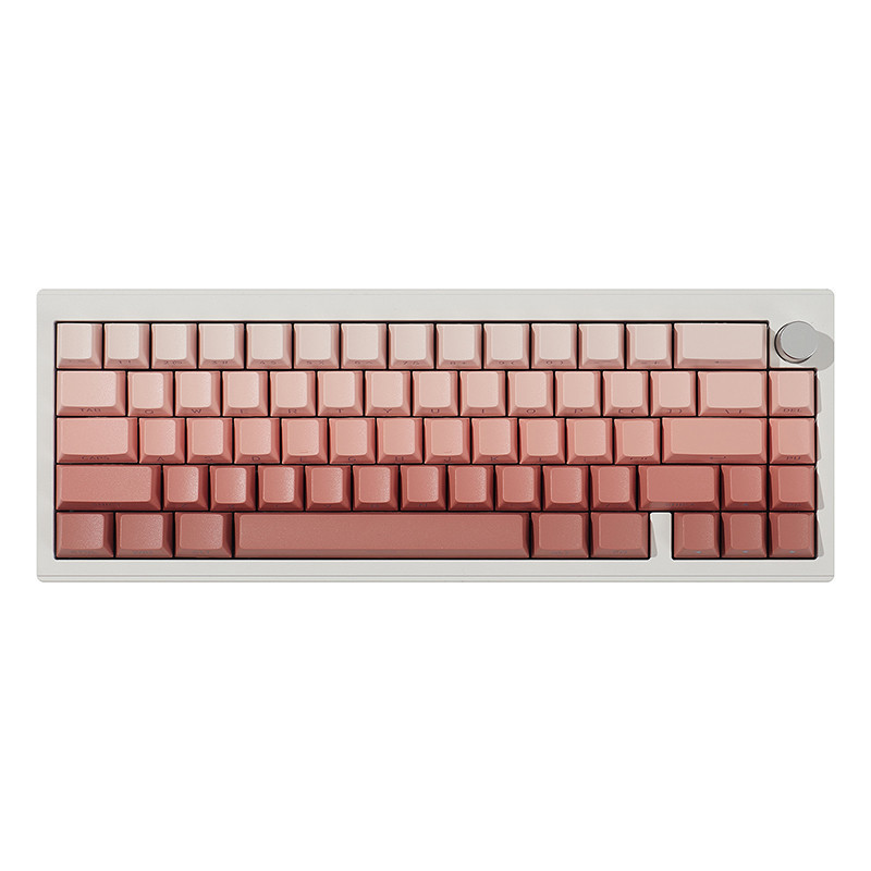BLUSH Gradient Pink Keycaps Side Light transmission Double shot PBT ...