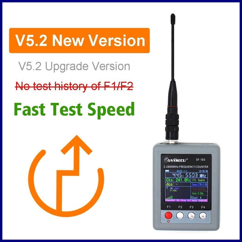 Frequency Counter Anysecu SF-103 2MHz-2800MHz CTCSS/DCS portable SF103 ...