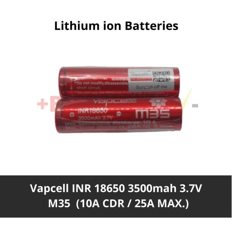 Brt Pcs Lithium Ion Battery Original Vapcell M Inr Mah