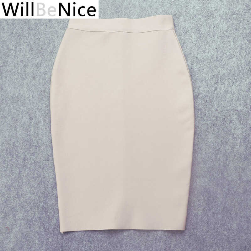 Willbenice Sexy Office Bandage Skirts Nude Purple White Bodycon Slim ...