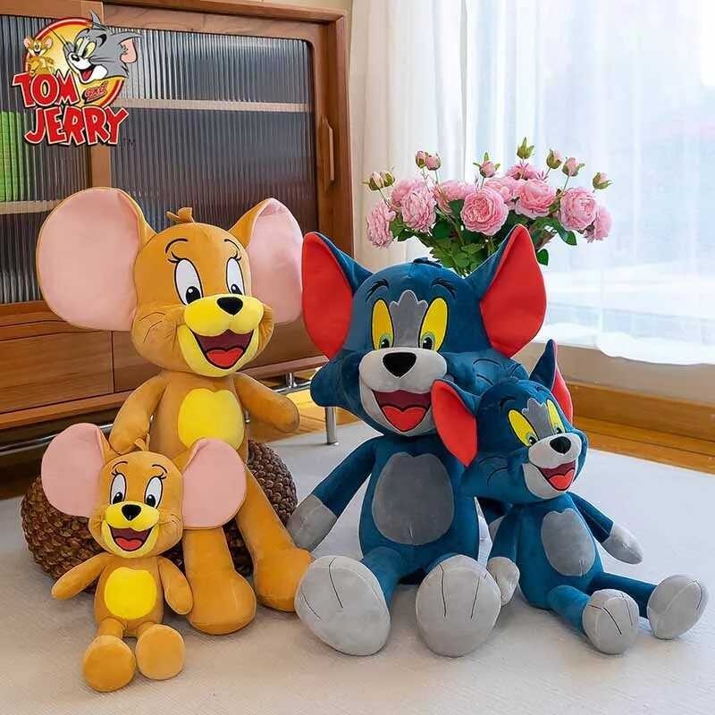 MINISO Tom At Jerry Plush Toys Cartoon Movie Cat Tuffy Nibbles Mouse ...