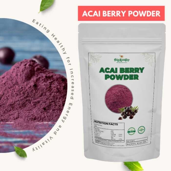 Acai Berry Powder Organic-pure (50g-250g) Cod 