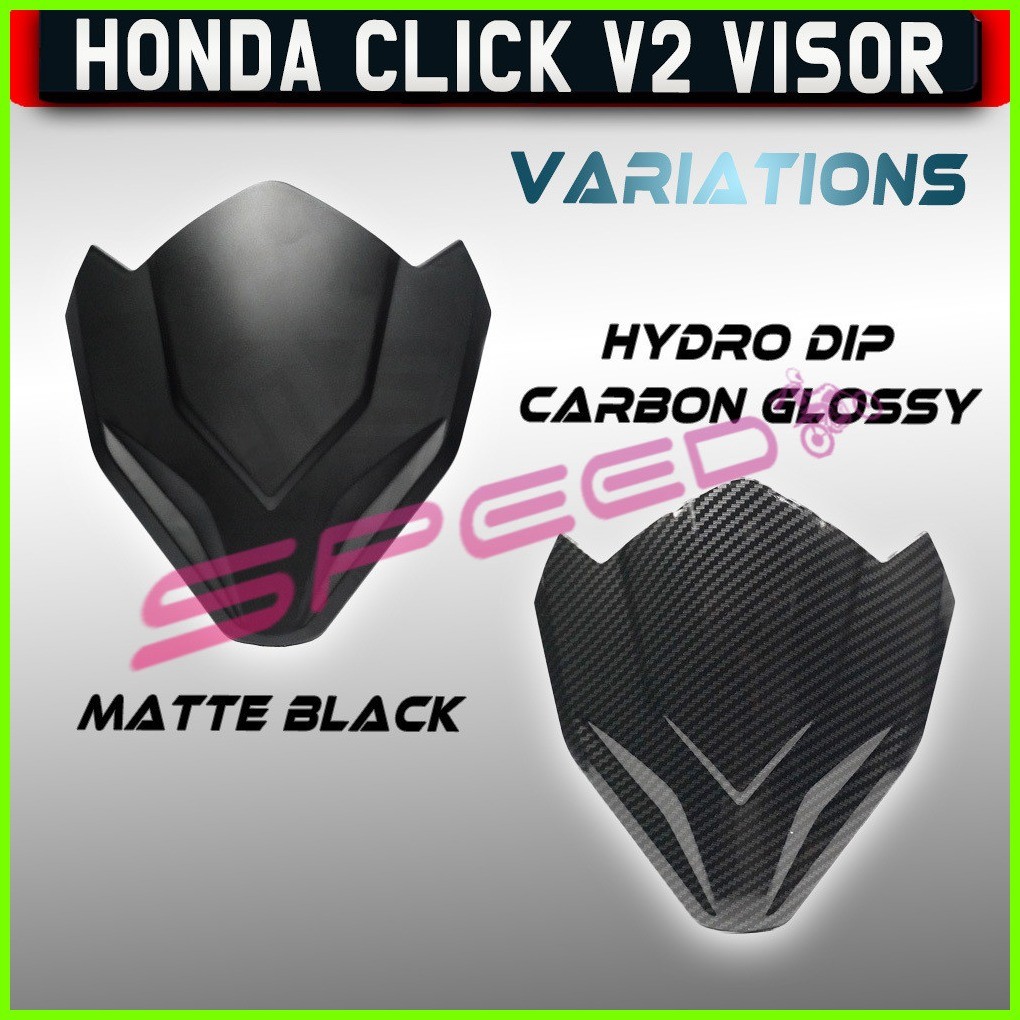 Honda Click V2 Visor Carbon/Matte Black Design For Honda Click 125i ...