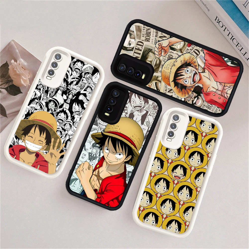 J-17 One Piece Luffy Black White Soft Silicone Casing for VIVO Y20 Y11s ...