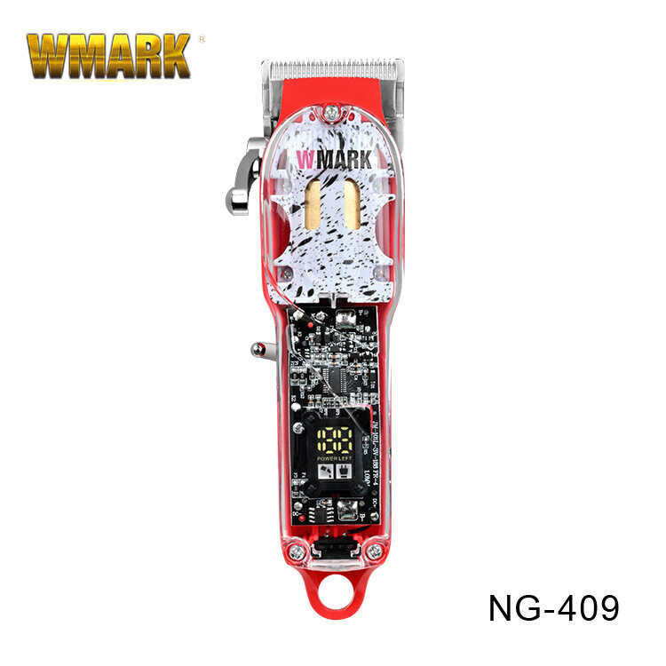  WMARK NG409 LCD digital display hair clipper oil head electric