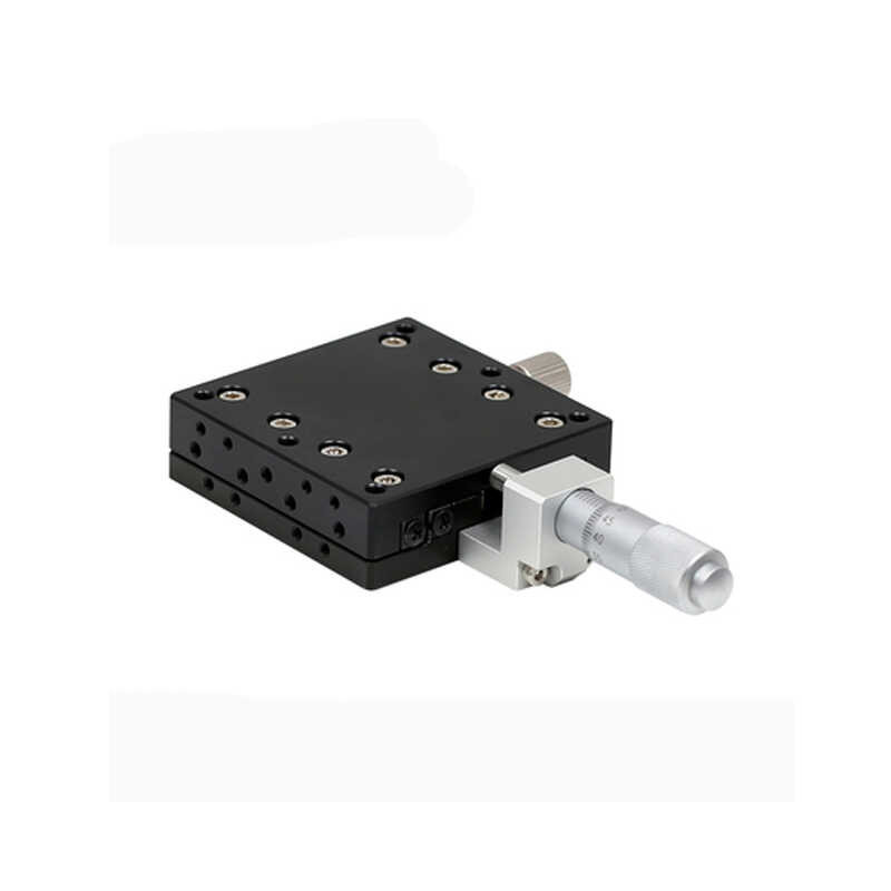 X Axis 80*80 mm Knob Micrometer stage Guide Rail Type Platform Manual ...