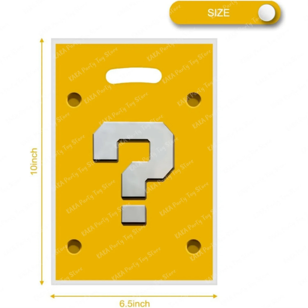 Super Mario Party Gift Bags Question Mark Candy Bag Princess Peach Loot ...