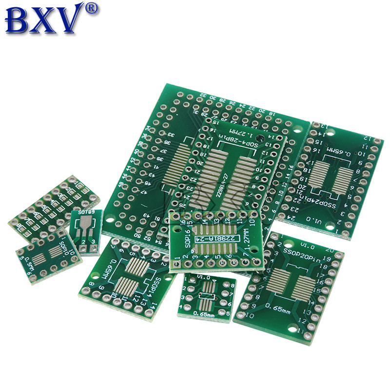 Pcs Pcb Board Smd Turn To Dip Adapter Converter Plate Sop