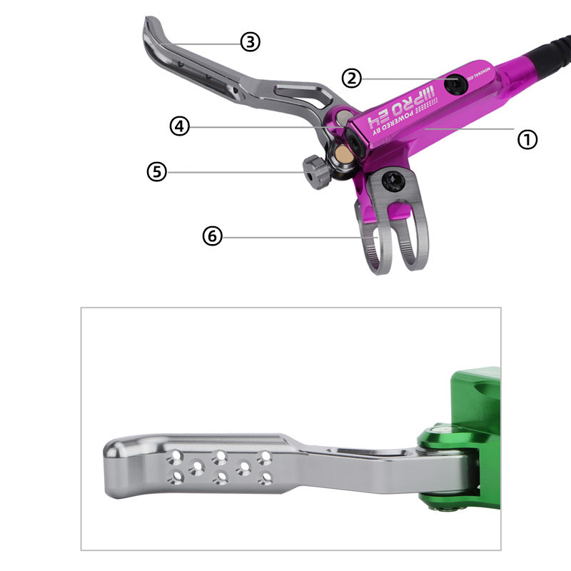 Bicycle Hydraulic Disc Brake 4 Piston MTB Brake Caliper IIIPRO E4 Mountain Bike Brake Oil Pressure 800 1550mm Front Rear Brake I.473048255 - View #5