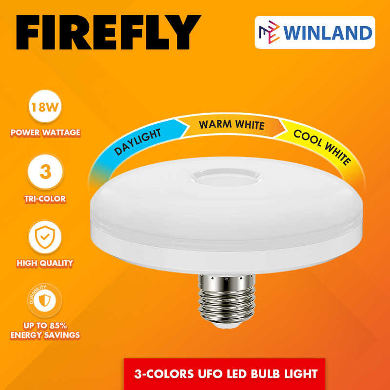 Firefly by Winland 3-Colors UFO LED Bulb Light Functional Basic Series ...