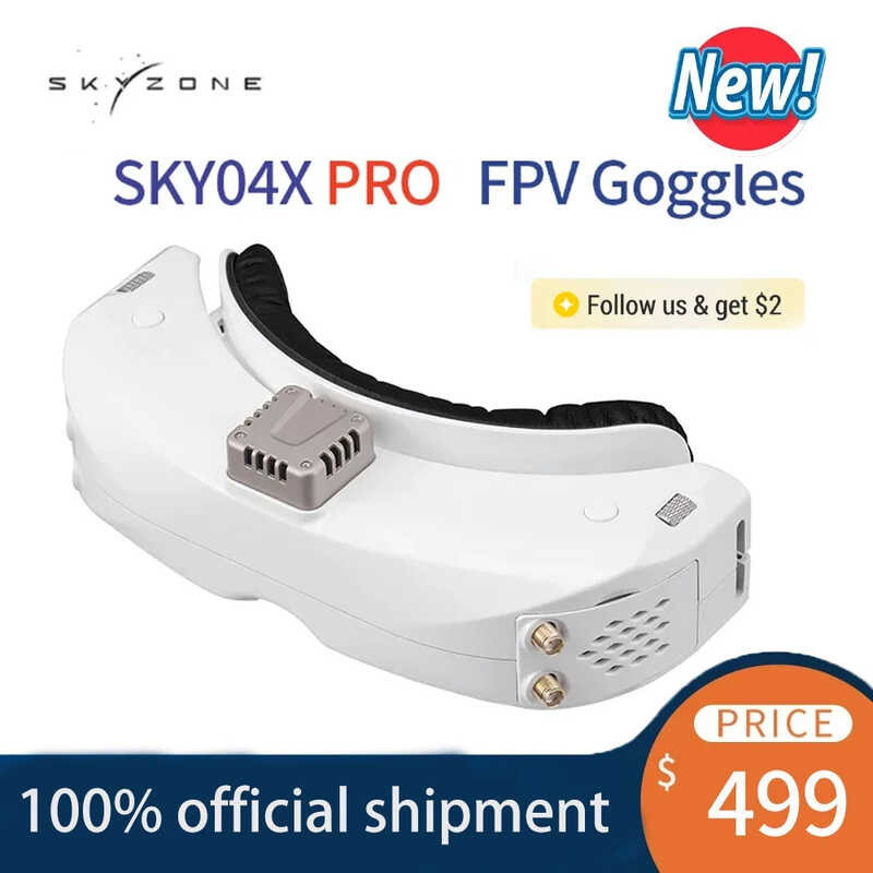 SKYZONE SKY04X PRO FPV Goggles OLED 5.8G 48CH Steadyview Receiver ...