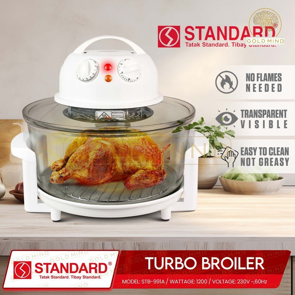 STANDARD Turbo Broiler 12 Liters 1200 Watts - Yellow Elephant | Shopee ...