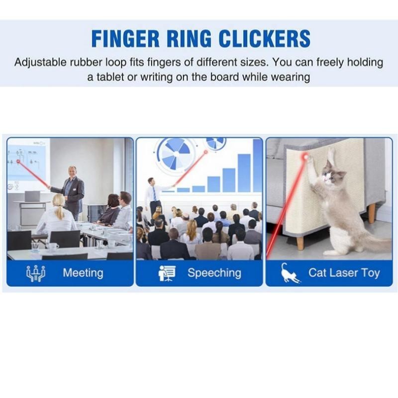 (Ready Stock/COD) HP Finger Ring Remote USB laser Pointer Presentation ...