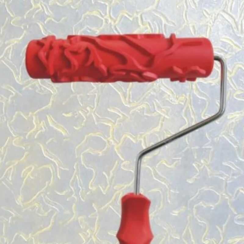 Decorative Pattern Paint Roller With Plastic Handle 3D - 2450344 Decorative Pattern Paint Roller With Plastic Handle 3D - 2450344
