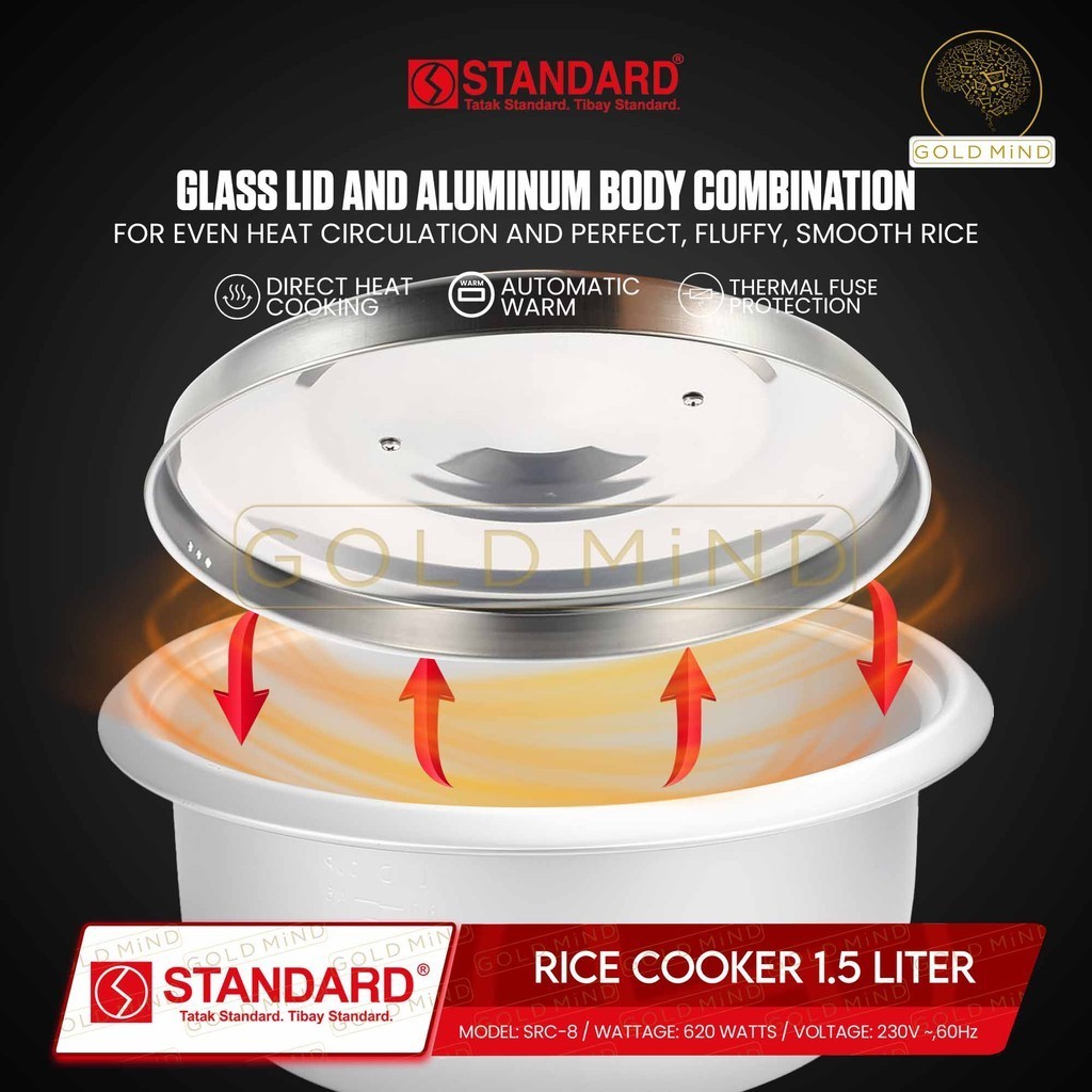 Standard Rice Cooker 1.5l (Plain White) - Yellow Elephant | Shopee ...