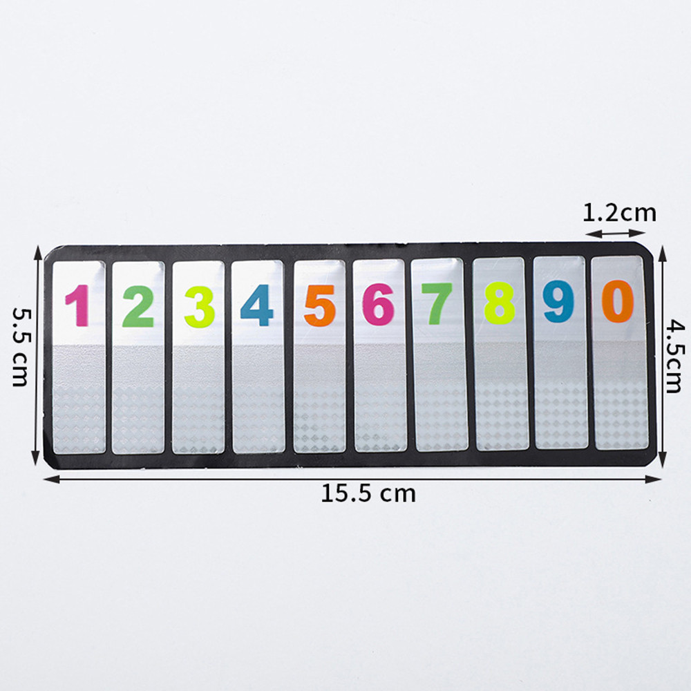 100 Sheets Transparent PET Sticky Note Creative Writable Numeric ...