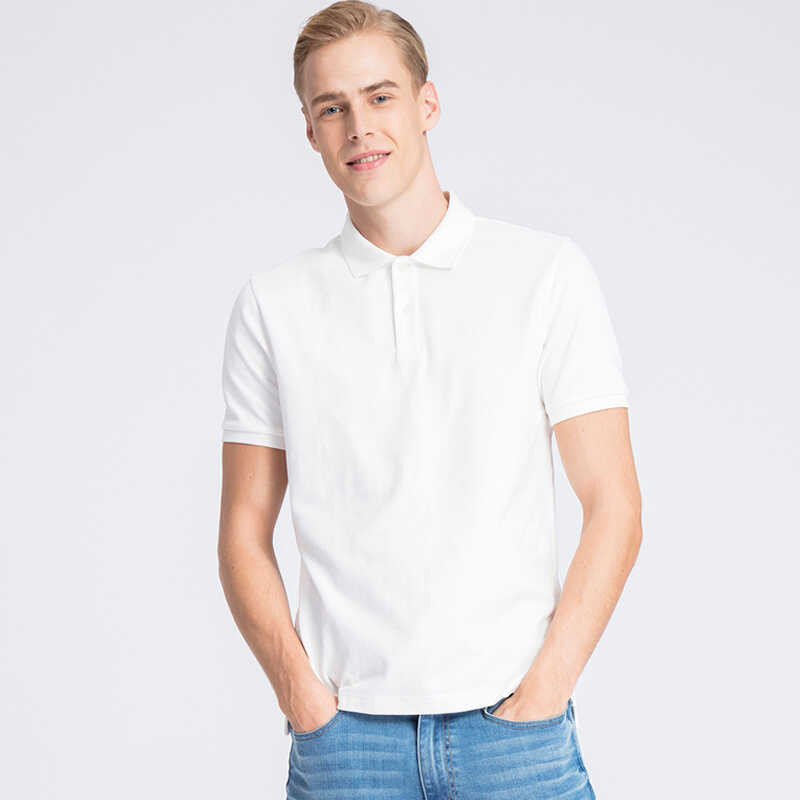 々 Baleno Fashion Minimalist Solid Color 'S Summer Casual Lapel Short Sleeve  T-Shirt Polo Shirt For