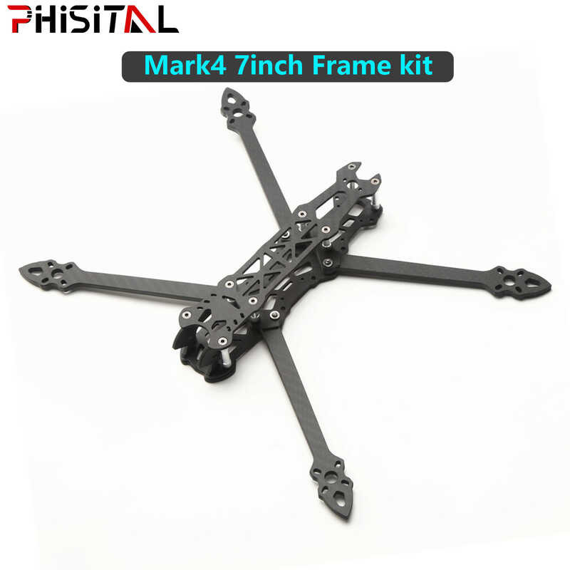 Mark4 7inch 295mm na may 5mm Arm Quadcopter Frame kit 3K Carbon Fiber 7 ...